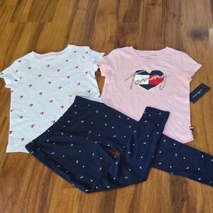 Tommy Hilfiger BUNDLE  Kids' Outfit Set TALLA 5 NWT LOGO SIGN 3 PIECES